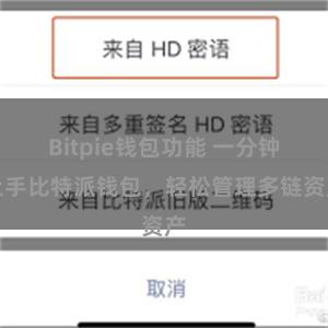 Bitpie钱包功能 一分钟上手比特派钱包，轻松管理多链资产