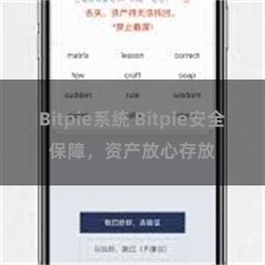 Bitpie系统 Bitpie安全保障，资产放心存放