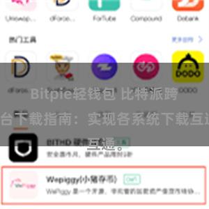 Bitpie轻钱包 比特派跨平台下载指南：实现各系统下载互通。