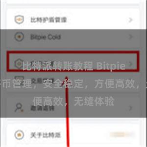 比特派转账教程 Bitpie一站式多币管理，安全稳定，方便高效，无缝体验